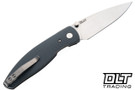 Three Rivers Manufacturing Atom Magnacut - Linerlock - 3D Lizard Skin - Slate Gray G-10