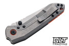Millit Overland - Black Canvas Micarta - Orange Collar & Backspacer - MagnaCut Stonewash Blade
