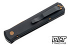 Pro-Tech Godfather - Black Handle - Tan PVD Blade