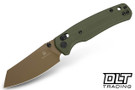 Bestechman Cicada's Wings - OD Green G-10 - Gold 10Cr15MoV Blade