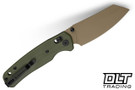 Bestechman Cicada's Wings - OD Green G-10 - Gold 10Cr15MoV Blade