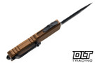 Microtech 12324-D3TA UTX-85 Gen IV D/E - Tan Handle - Black Blade