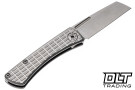 American Blade Works Slip Joint - Frag Milled Titanium Handle - Stonewashed Wharncliffe MagnaCut Blade