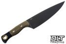 Benchmade 8" Chef Knife - OD Green G-10 - Black G-10 Bolster - DLC CPM-154 Blade