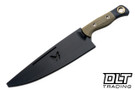 Benchmade 8" Chef Knife - OD Green G-10 - Black G-10 Bolster - DLC CPM-154 Blade