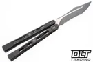 Poikilo Blade PM1 V2 Bali Hydra - Titanium Handle - Tanto Dark Stonewash M390 Blade