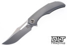 Poikilo Blade Armadillo S1 - Titanium Handle - Pearlescent Stonewash M398 Blade