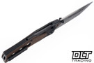 Poikilo Blade Tas-Cyberkuza S2 B - Rusty Tank Titanium Handle - Accent Holes - Dark Stonewash M398 Blade