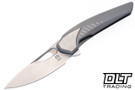 Poikilo Blade VK-Zame Shark S1 - Titanium Handle - Crystalized Ti Inlay - Pearlescent M398 Blade