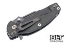 Hinderer Jurassic Frontier Clip Point MagnaCut - Working Finish Titanium & Blade - Black G-10