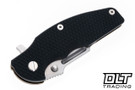 Hinderer Jurassic Frontier Clip Point MagnaCut - Bronze Anodized Titanium - Stonewashed Blade - Black G-10