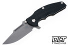 Hinderer Jurassic Frontier Clip Point MagnaCut - Battle Bronze Anodized Titanium - Working Finish Blade - Black G-10