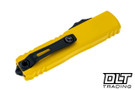Microtech 12334-1YW UTX-85 Gen IV T/E - Yellow Handle - Black Blade
