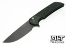Pro-Tech Mordax - Green Nexus Textured Handle - Acidwashed 20CV Blade - Black Lip Pearl Button