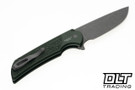 Pro-Tech Mordax - Green Nexus Textured Handle - Acidwashed 20CV Blade - Black Lip Pearl Button