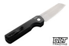 Pro-Tech Slimfoot - Black Handle - Stonewashed MagnaCut Blade - Mosaic Button