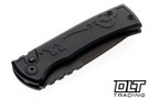 Pro-Tech Redencion Drop Point Operator - Black Key Textured Handle - Black DLC Blade