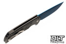 Pro-Tech Mordax - Stainless Steel Nexus Handle - Sapphire Blue MagnaCut Blade - Abalone Button