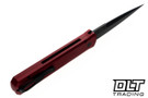 Pro-Tech Godfather - Red Handle - Black Blade - Black Lip Pearl Button