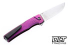 MachineWise Sonora - Brass Bolster - Pink Streamline Titanium - Stonewash S90V Blade #1789