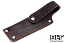 Fiddleback Forge Bourdreaux - Blackout Burlap Micarta - Tapered A2 Blade