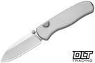 Kizer Drop Bear Zero - Gray Aluminum - Satin Elmax Drop Point Blade