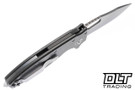Demko Shark-A-Tac - Smooth Titanium - Stonewash MagnaCut Blade - Spike
