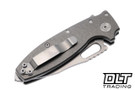 Demko Shark-A-Tac - Smooth Titanium - Stonewash MagnaCut Blade - Spike
