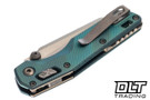 Microtech 210M-13FLMS2 MSI Mini Ram-Lok - Antique Green Fluted Titanium - Bronze Ti Accents - Bronze Stonewash Blade - Marfione Select