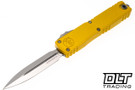 Microtech 11224-10YW Ultratech D/E Gen IV - Yellow Handle - Stonewashed Blade