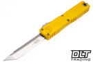 Microtech 11234-10YW Ultratech T/E Gen IV - Yellow Handle - Stonewashed Blade
