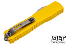 Microtech 11234-10YW Ultratech T/E Gen IV - Yellow Handle - Stonewashed Blade