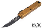 Microtech 12314-1TA UTX-85 S/E Gen IV - Tan Handle - Black Blade