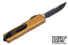 Microtech 12314-1TA UTX-85 S/E Gen IV - Tan Handle - Black Blade