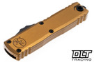 Microtech 12314-1TA UTX-85 S/E Gen IV - Tan Handle - Black Blade
