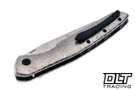 Olamic Cutlery Aura - Frosty Blade - Frosty Titanium - Aphotic Nugget Backspacer - Aphotic Accents #063 - 787