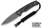 CIVIVI Knives Atlus 20076B-2 Fixed Blade - Gray & Black G-10 - Gray Stonewashed 14C28N Blade - Black Kydex