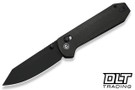 CIVIVI Knives Over Yonder 25027-1 - Dark Green Canvas Micarta - Black Stonewashed 14C28N Blade