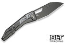 WE Knife Inceptus 25017-1 - Dark Gray Titanium - White & Black G-10 Inlay - Gray Stonewashed M390 Blade
