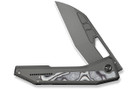 WE Knife Inceptus 25017-1 - Dark Gray Titanium - White & Black G-10 Inlay - Gray Stonewashed M390 Blade
