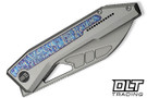 WE Knife Inceptus 25017-2 - Gray Titanium - Flamed Ti Inlay - Stonewashed M390 Blade