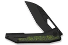 WE Knife Inceptus 25017-3 - Black Titanium - Green & Black Carbon Fiber Inlay - Black Stonewashed M390 Blade