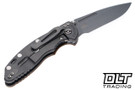 Hinderer 3.5" XM-18 Non Flipper Fullered Spear 20CV - Working Finish Titanium & Blade - Coyote G-10 - Back