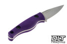 Creely Blades Minnow MagnaCut - Purple - Black Kydex Sheath