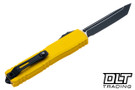 Microtech 11234-1YW Ultratech Gen IV T/E - Yellow Handle - Black Blade