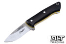 Candler Customs LC Model - Crosscut Mocha Paper Micarta - Yellow Liners