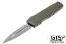 Microtech 1270-10APMGS Luminary ZBP D/E - Moss Green Handle - Apocalyptic Blade - Signature Series