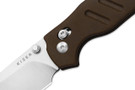 Kizer Sheepdog C01C 2.9 CD - Brown Norplex UltreX Micarta - Satin Nitro-V Drop Point Blade