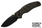 Kizer Sheepdog C01C 2.9 CD - Chocolate Glacier Richlite - Black PVD Nitro-V Drop Point Blade