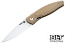 Three Rivers Manufacturing Atom MagnaCut - 3D Smooth Countoured - Natural Micarta